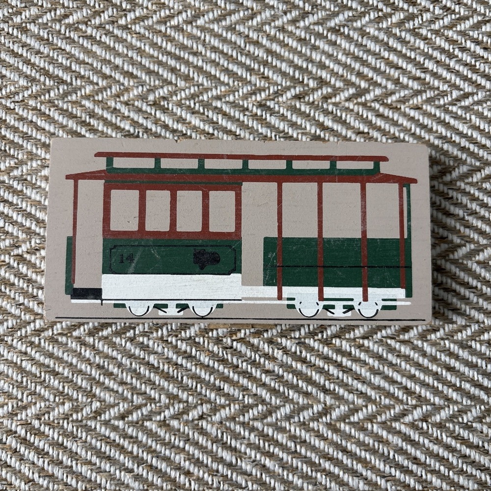 The Cats Meow Village Passenger Train Car No 14 Accessory Shelf Sitter